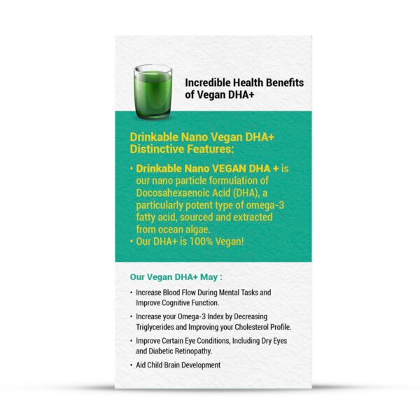 DRINKABLE NANO VEGAN DHA + - Image 3